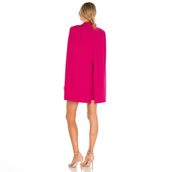 Katie May Fuchsia Cape Mini Dress - Picture 3 of 10
